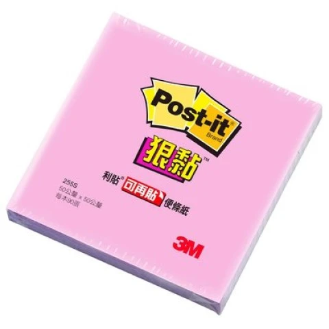 3M Post-it 255S狠黏迷你便條紙 粉紅