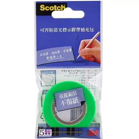 3M Scotch 812標示膠帶補充包 綠