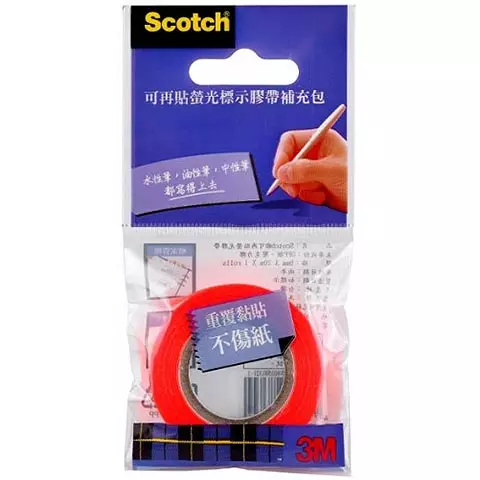 3M Scotch 812標示膠帶補充包 橘