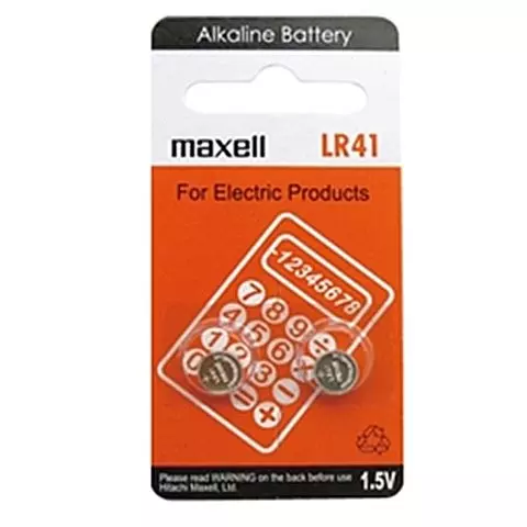 MAXELL LR41 水銀電池 2入一卡