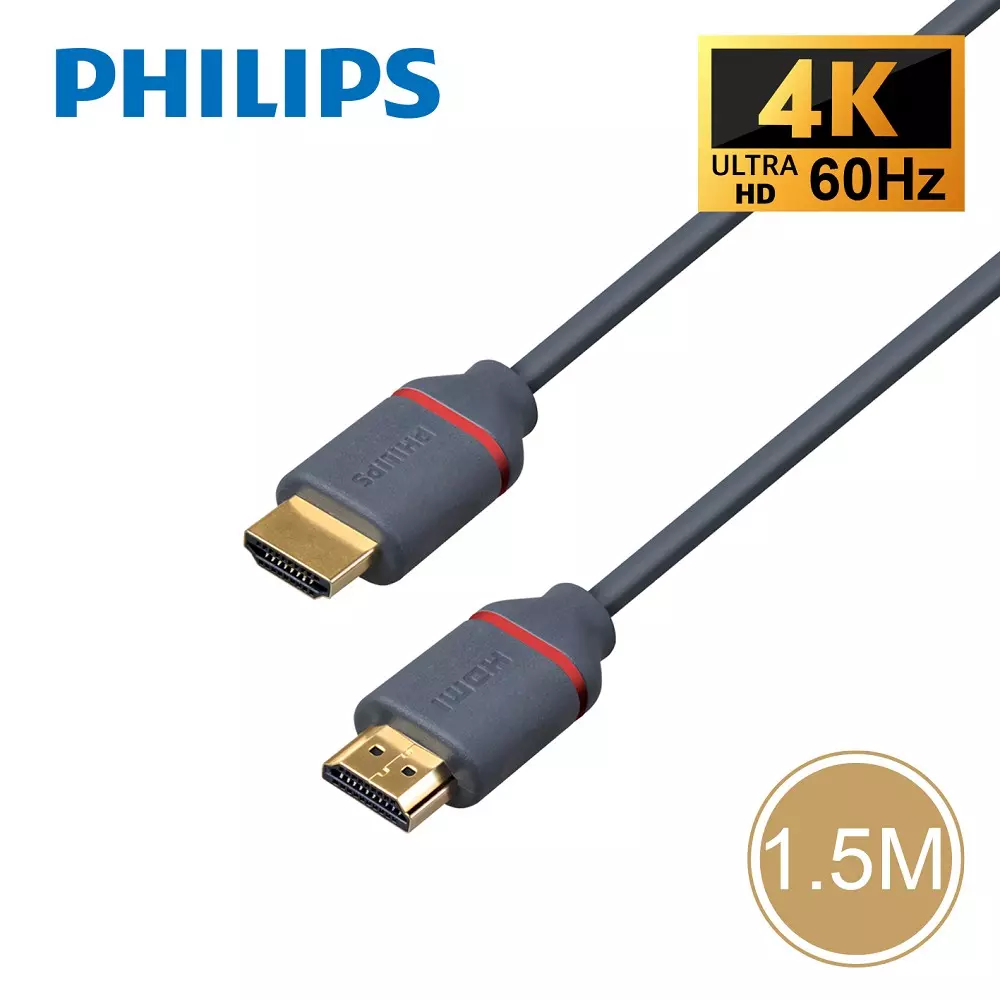 PHILIPS SWV5613G HDMI纜線4K 1.5M